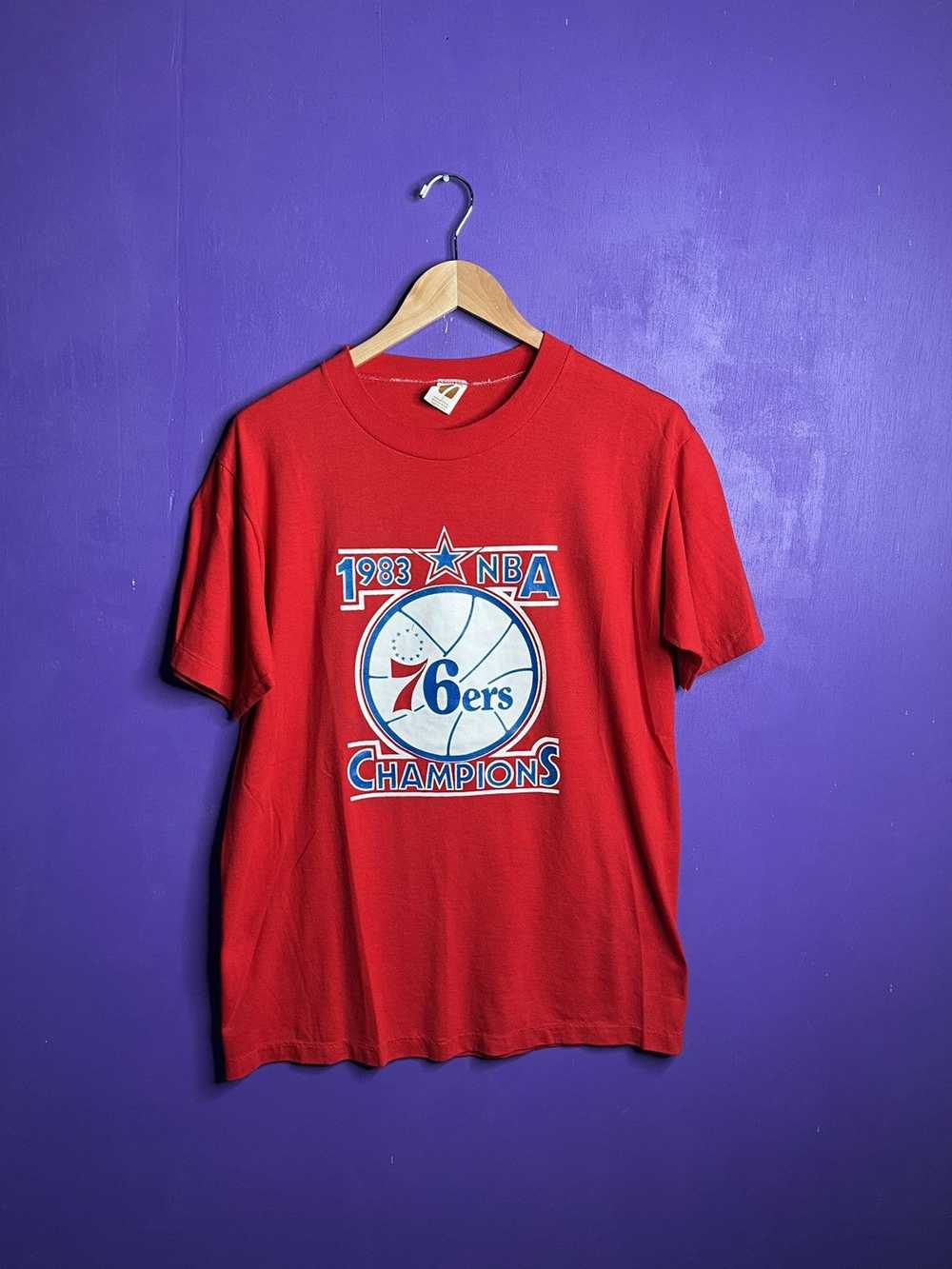 Logo 7 × NBA × Vintage Vintage 1983 Logo 76ers NB… - image 1