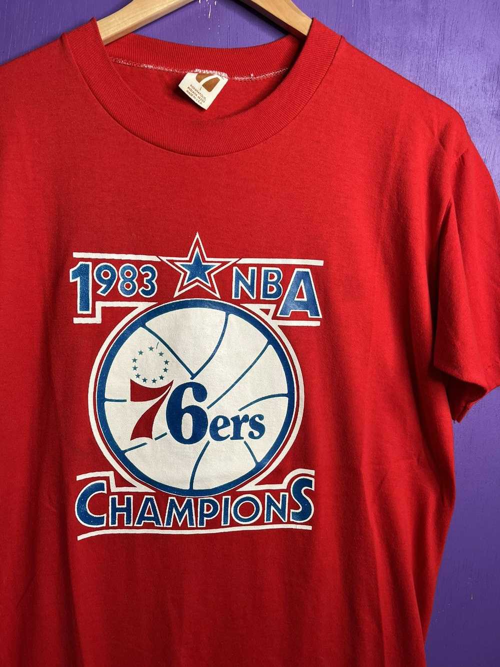 Logo 7 × NBA × Vintage Vintage 1983 Logo 76ers NB… - image 3