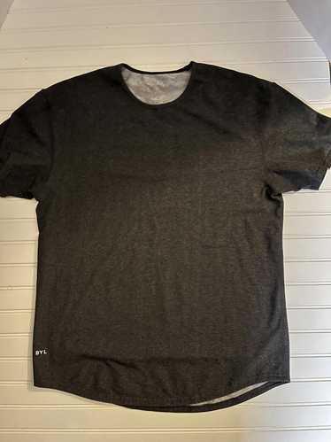 Designer Men’s BYLT Ringer Drop Cut Gray Tshirt Si