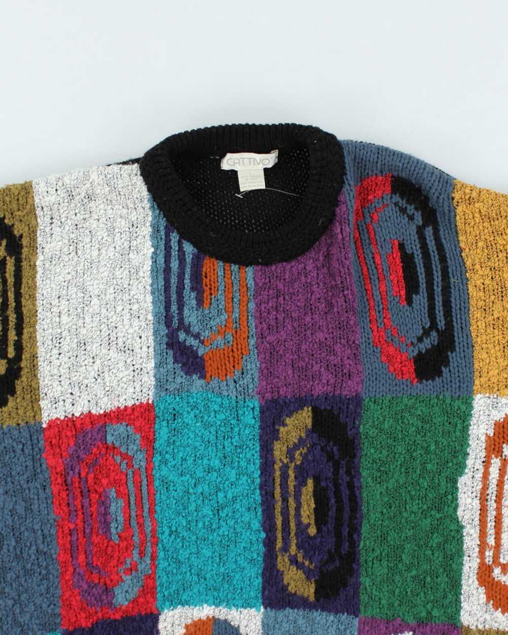 Vintage Cattivo Knit Jumper - L - image 3