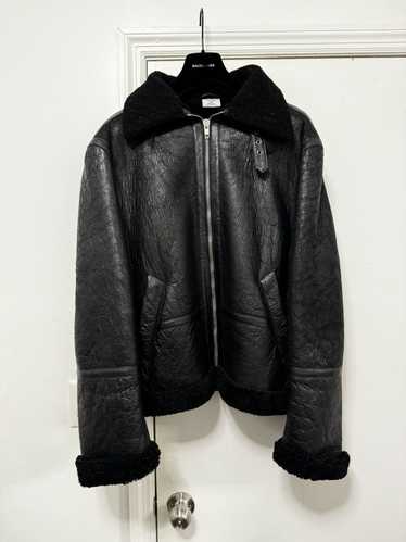 Vetements 2016 Leather Shearling Jacket