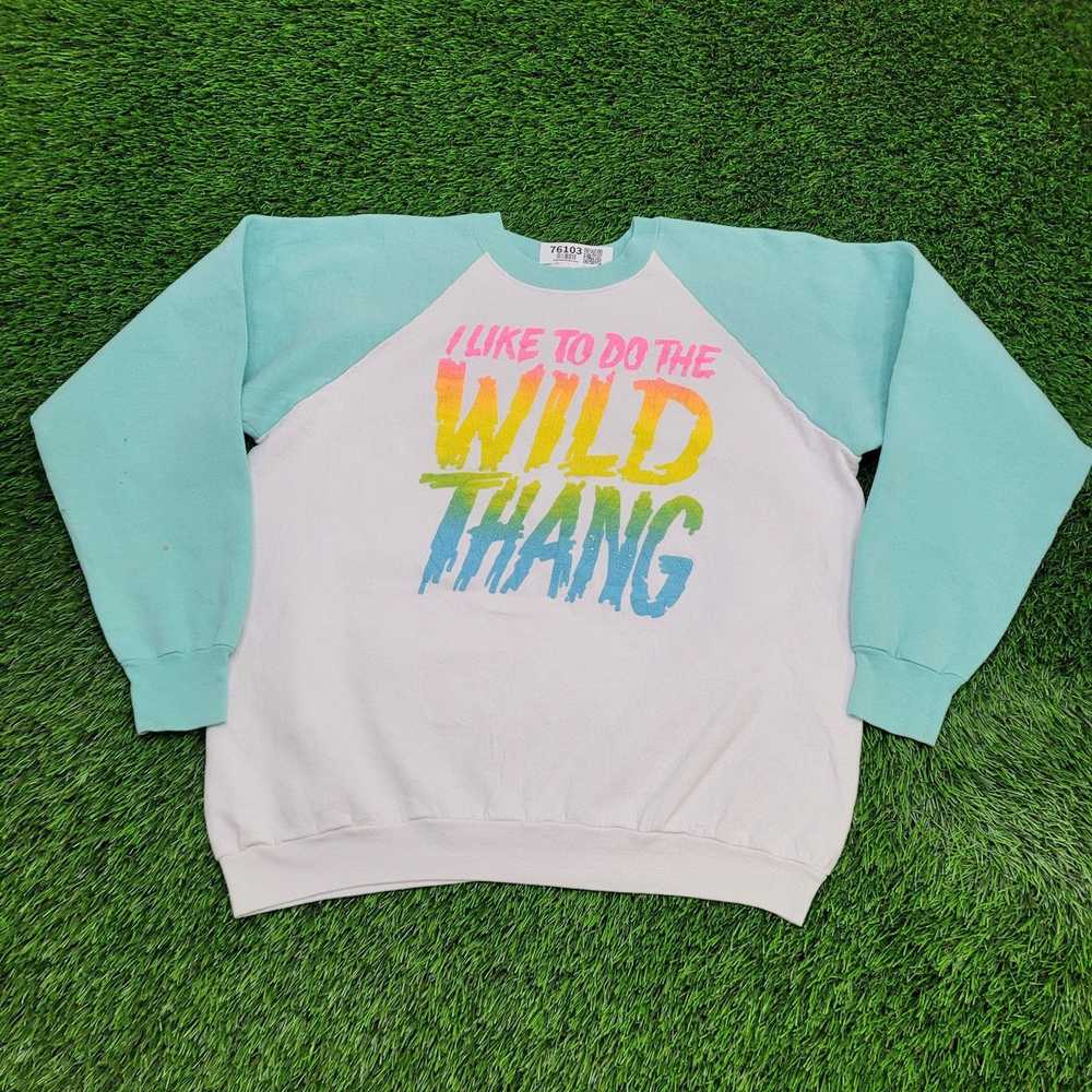 Fruit Of The Loom Vintage 80s Wild Sexy Sweatshir… - image 1