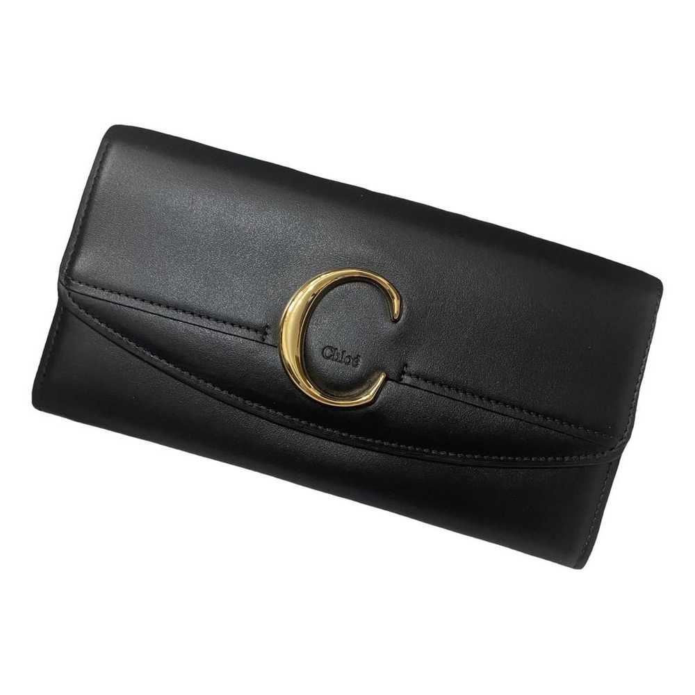 Chloé C leather clutch - image 1