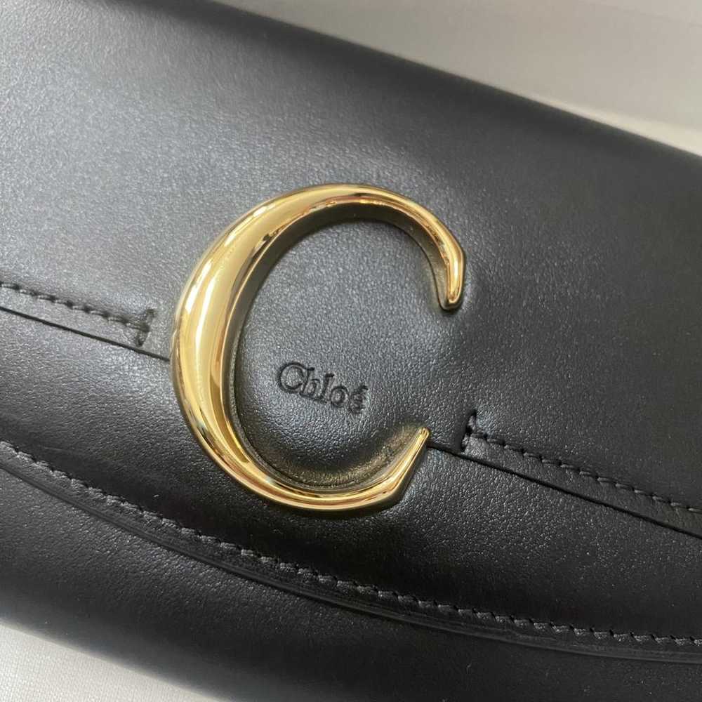 Chloé C leather clutch - image 2