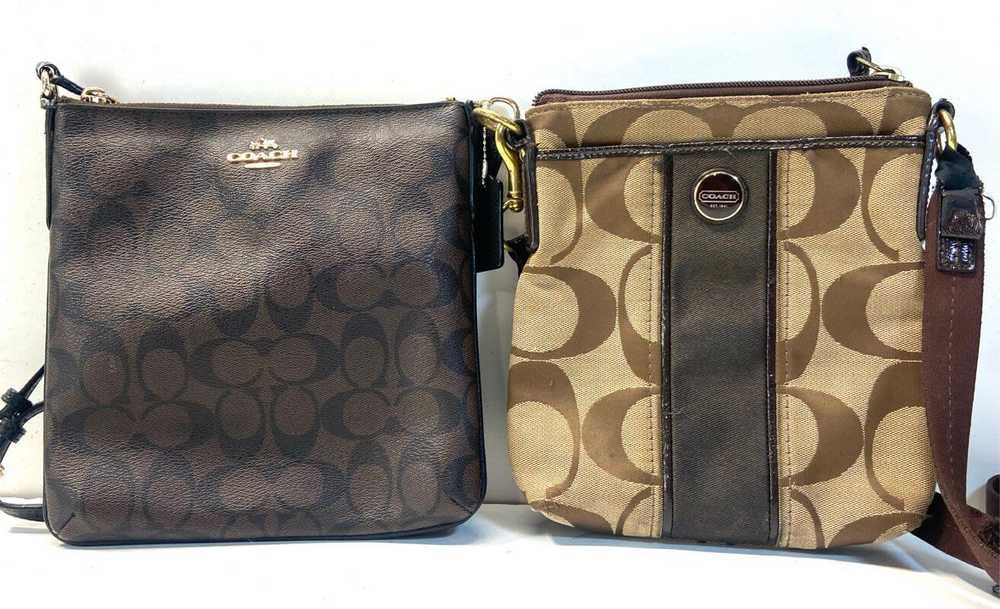 Coach Assorted Lot of 2 Canvas Crossbody Bags - image 1