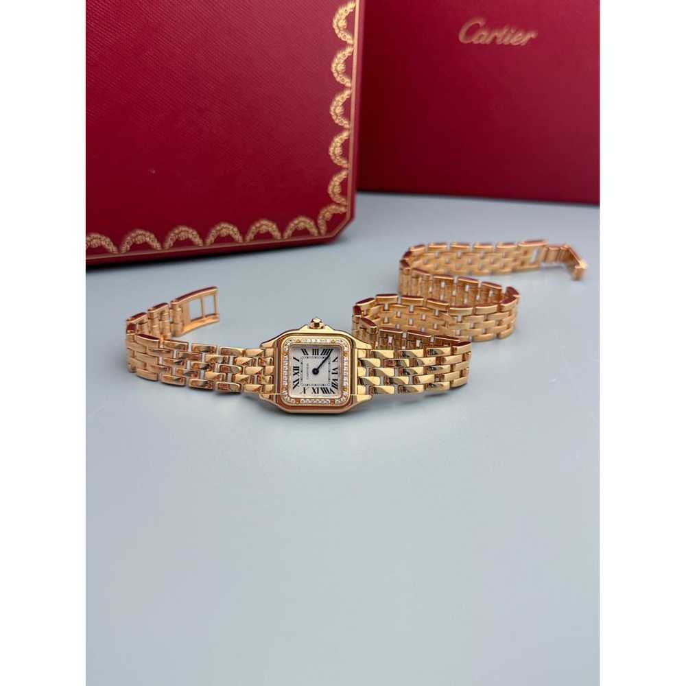 Cartier Panthère pink gold watch - image 6