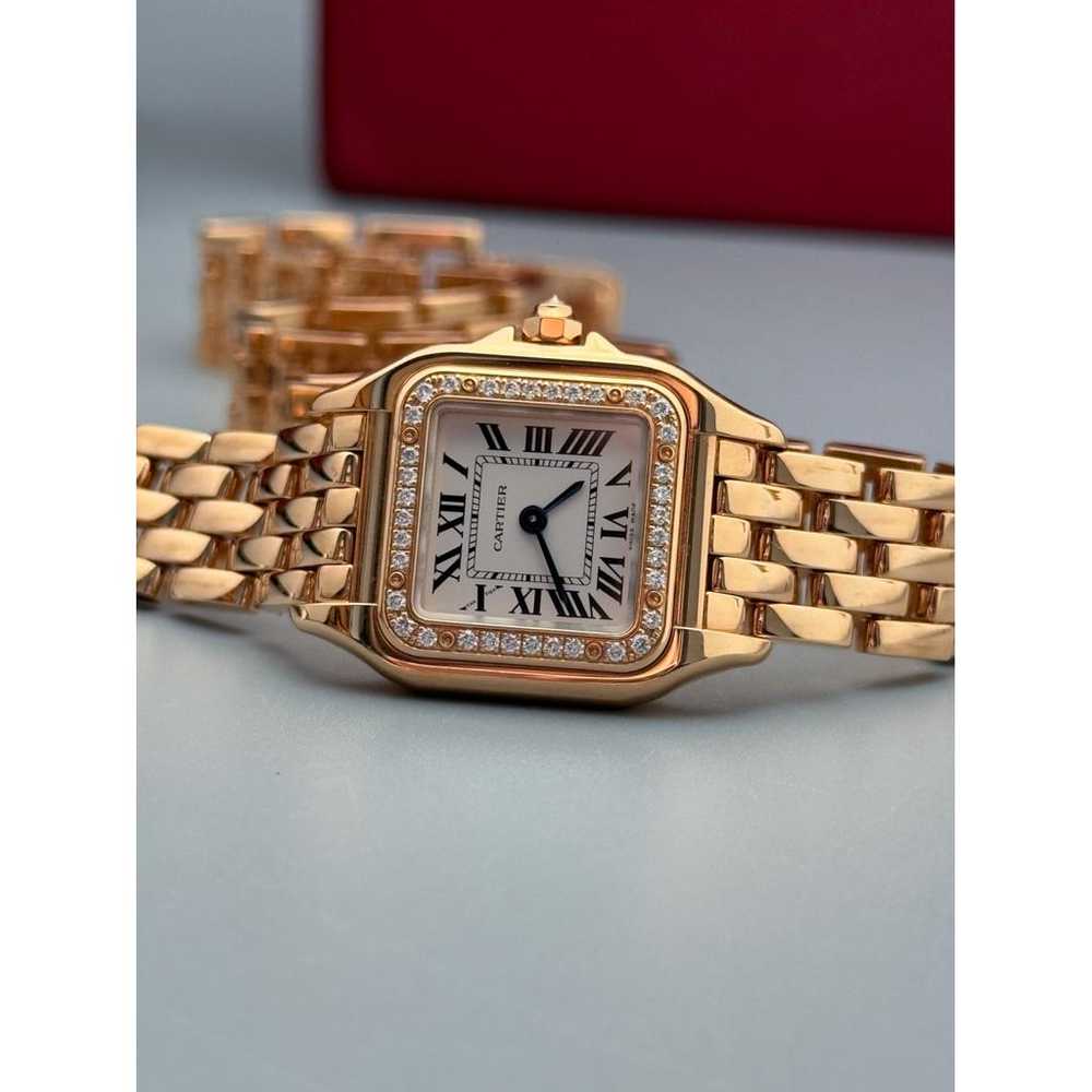 Cartier Panthère pink gold watch - image 7