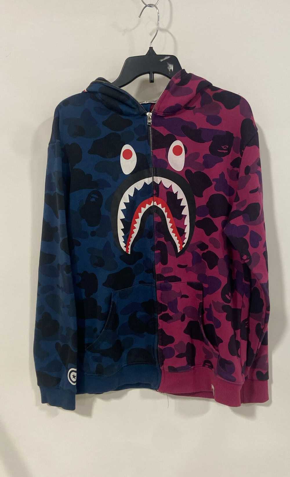 A Bathing Ape Unisex Multicolor Graphic Zip Up Ho… - image 1