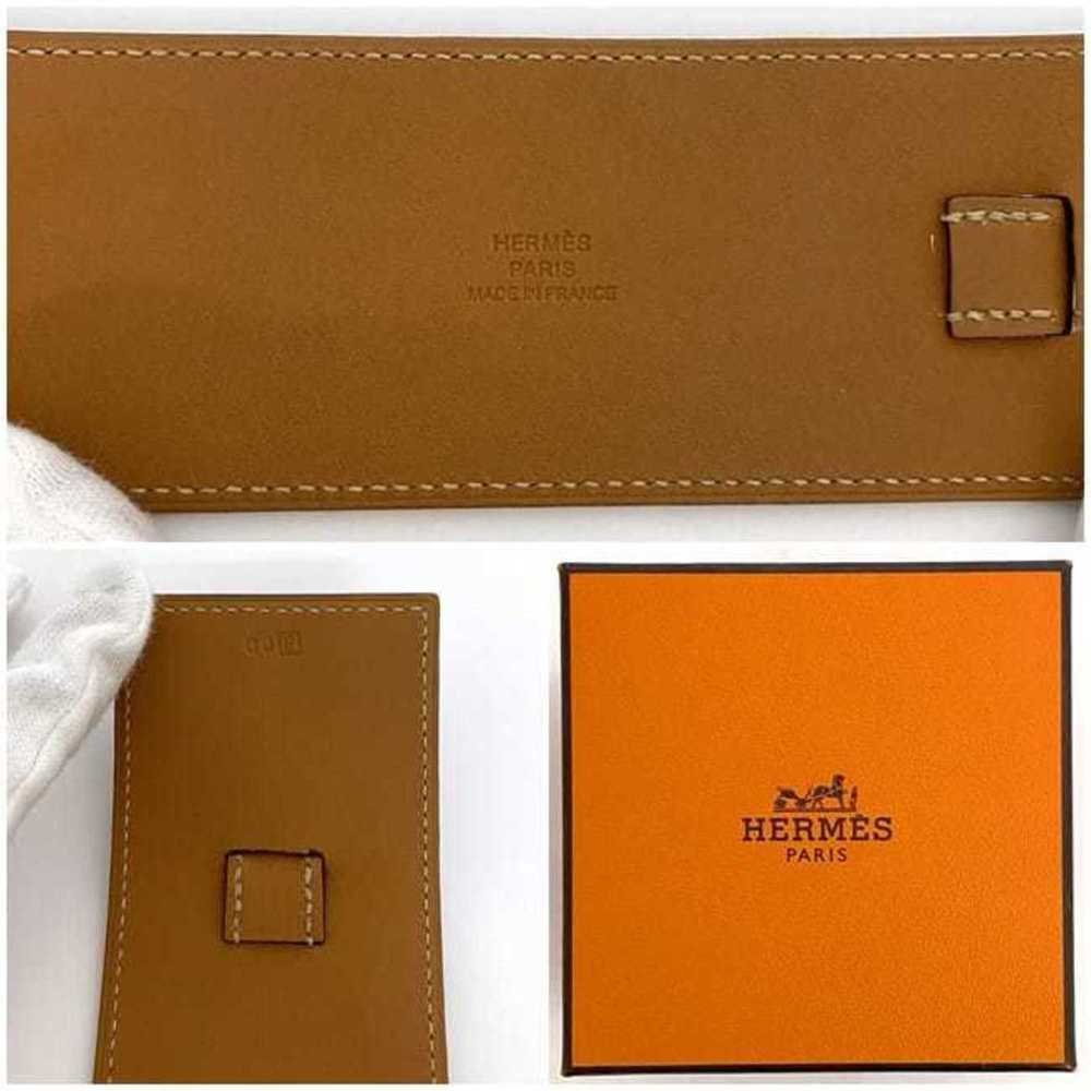 Hermes Hermes bracelet f-21358 camel brown bangle… - image 11