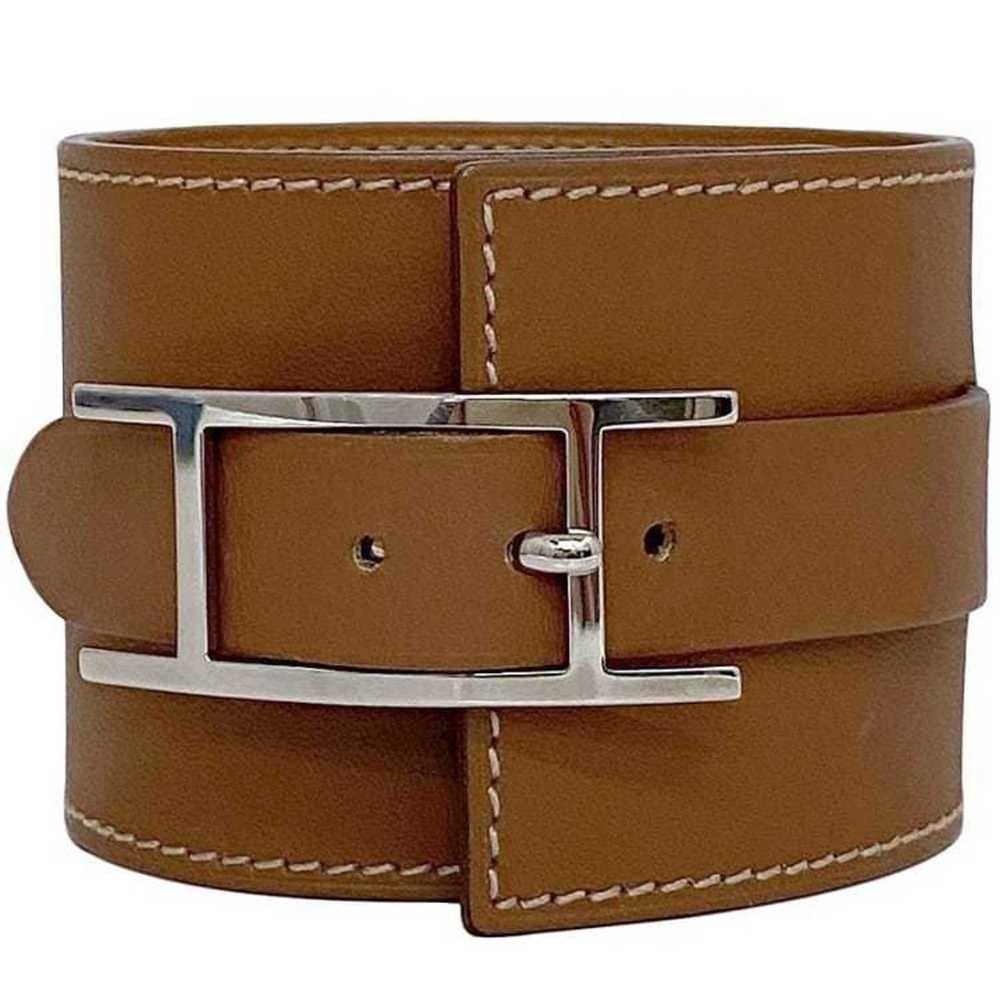 Hermes Hermes bracelet f-21358 camel brown bangle… - image 1