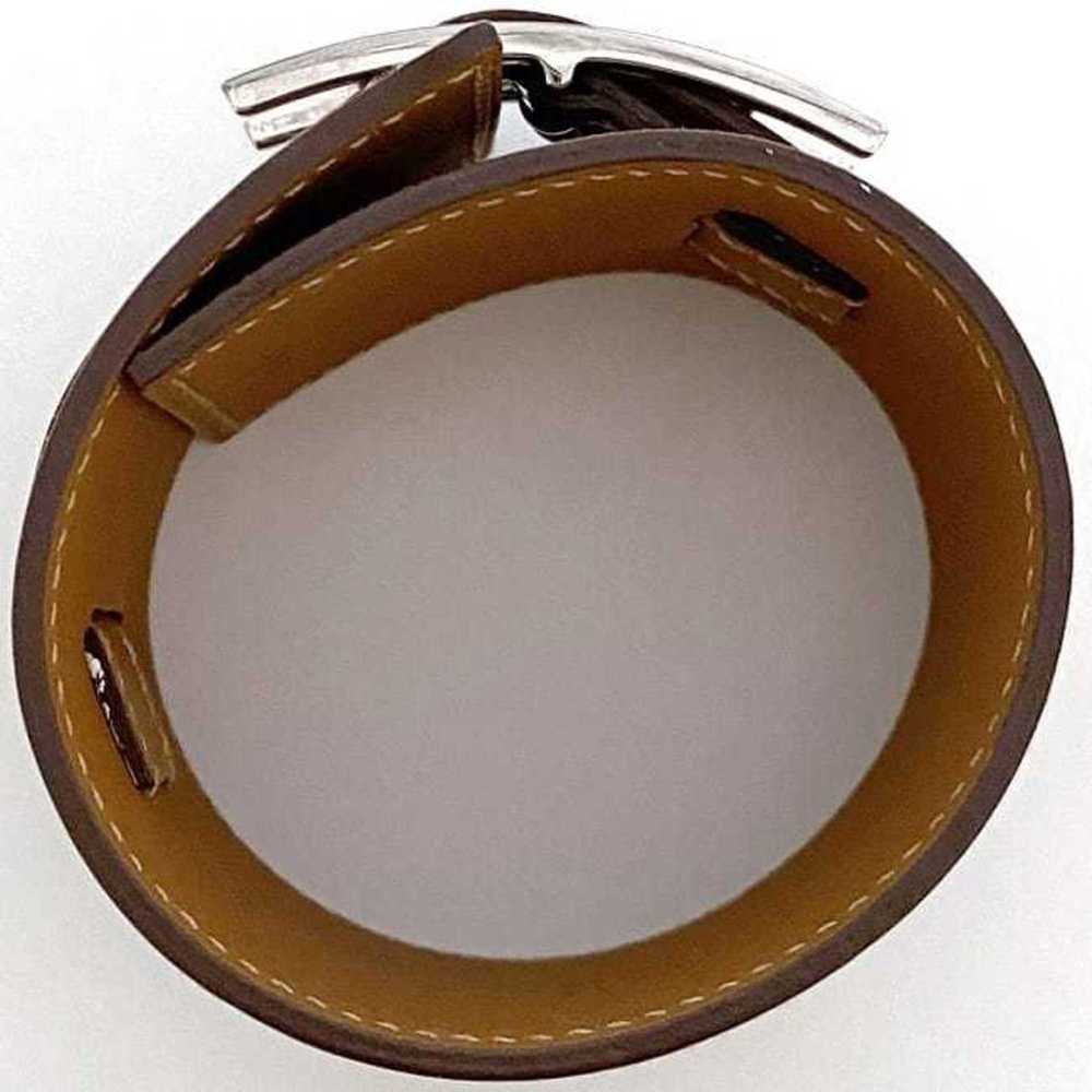 Hermes Hermes bracelet f-21358 camel brown bangle… - image 3