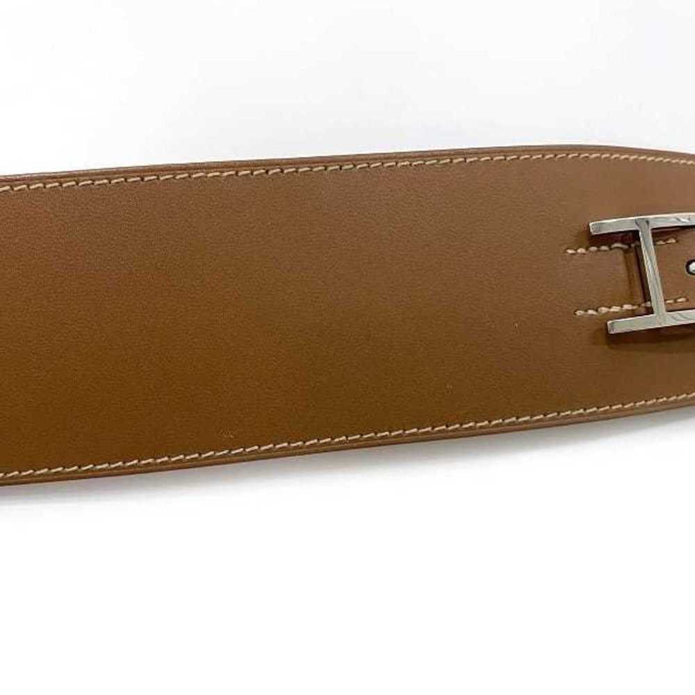 Hermes Hermes bracelet f-21358 camel brown bangle… - image 8