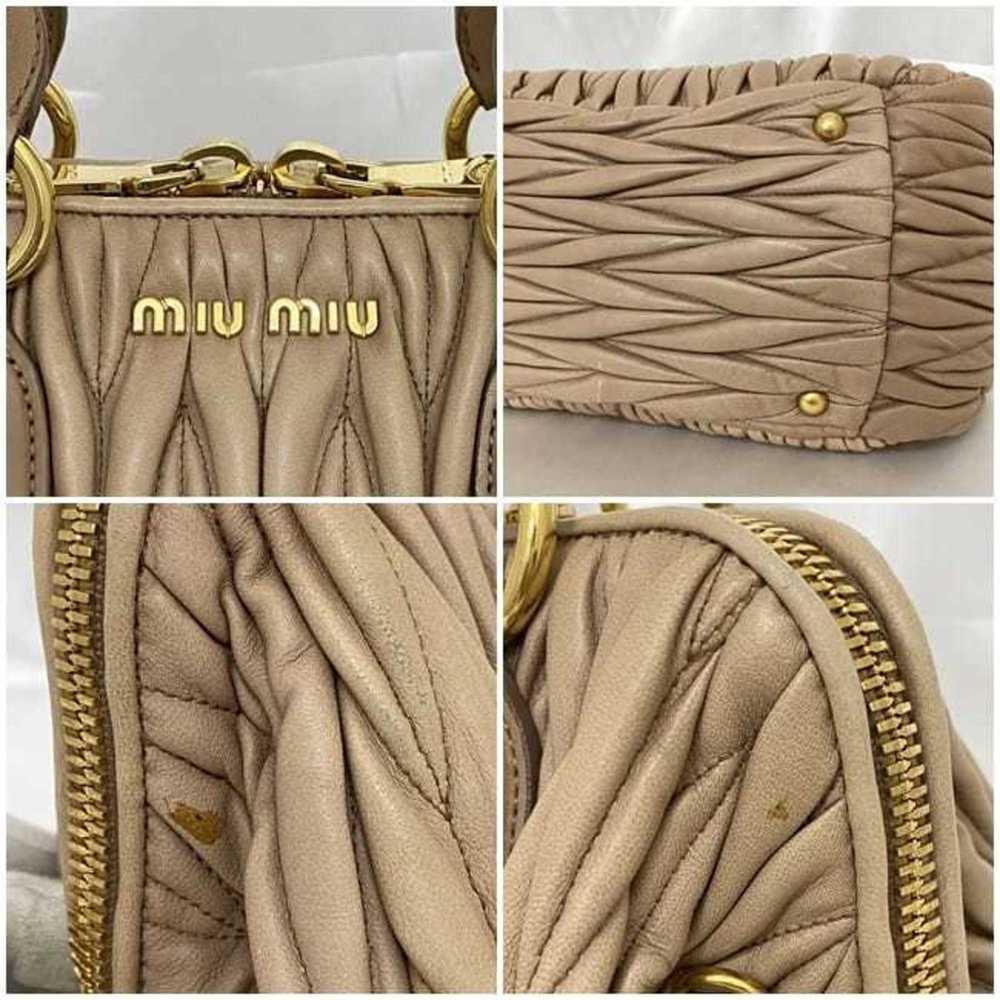 Miu Miu Miu Miu Miu 2-way bag f-21329 pink beige … - image 10