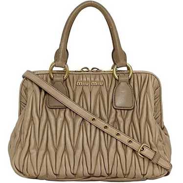 Miu Miu Miu Miu Miu 2-way bag f-21329 pink beige … - image 1