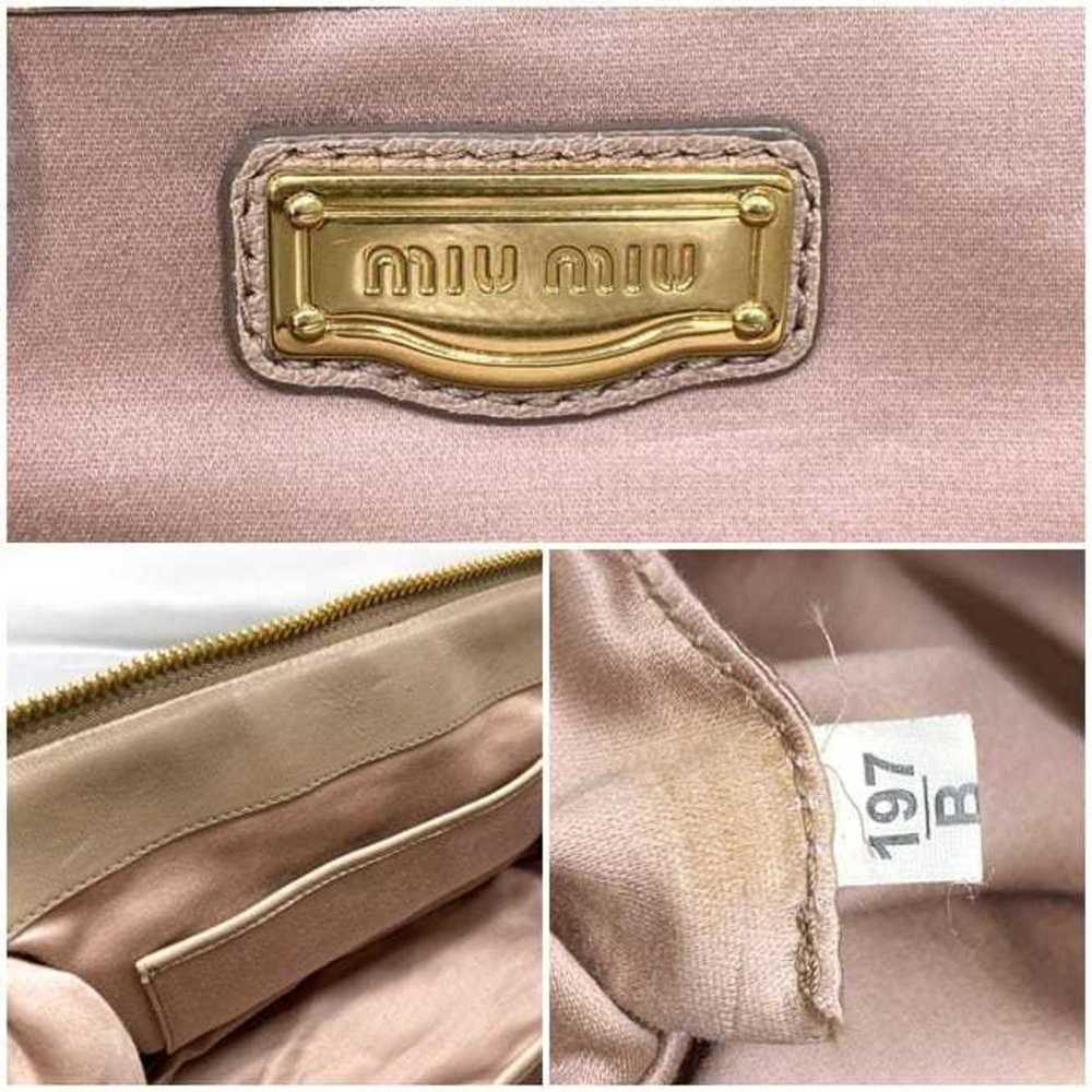 Miu Miu Miu Miu Miu 2-way bag f-21329 pink beige … - image 8