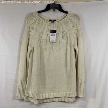 NWT Chaps Cream Women's Sweater, Sz. M - image 1