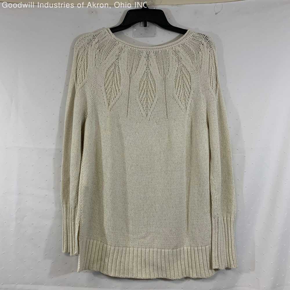 NWT Chaps Cream Women's Sweater, Sz. M - image 2