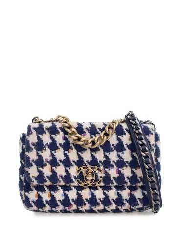 CHANEL Pre-Owned 2020 Medium Houndstooth Tweed 19 