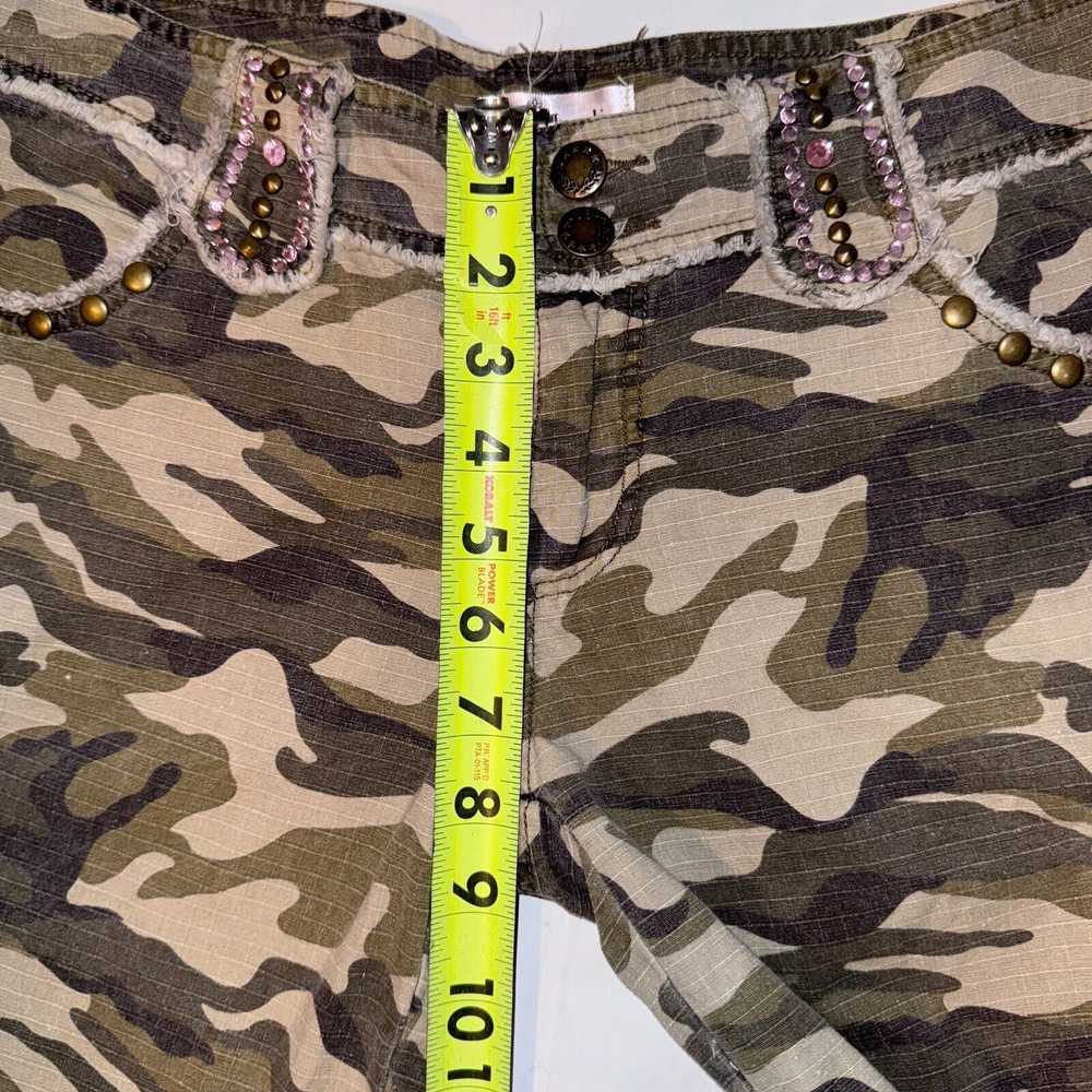 Vintage Handi Y2k Army Camo Cargo Capri Pants Bed… - image 10