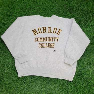 Starter Vintage Monroe College Sweatshirt Large 2… - image 1