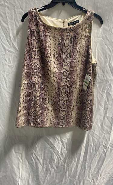 NWT INC International Concepts Womens Purple Ivory