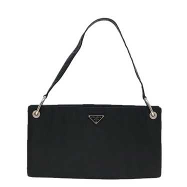 Prada Tessuto Black Synthetic Shoulder Bag (Pre-Ow