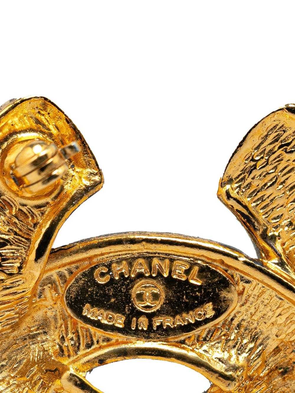 CHANEL Pre-Owned 1970-1980 Gold Plated CC Quilted… - image 2