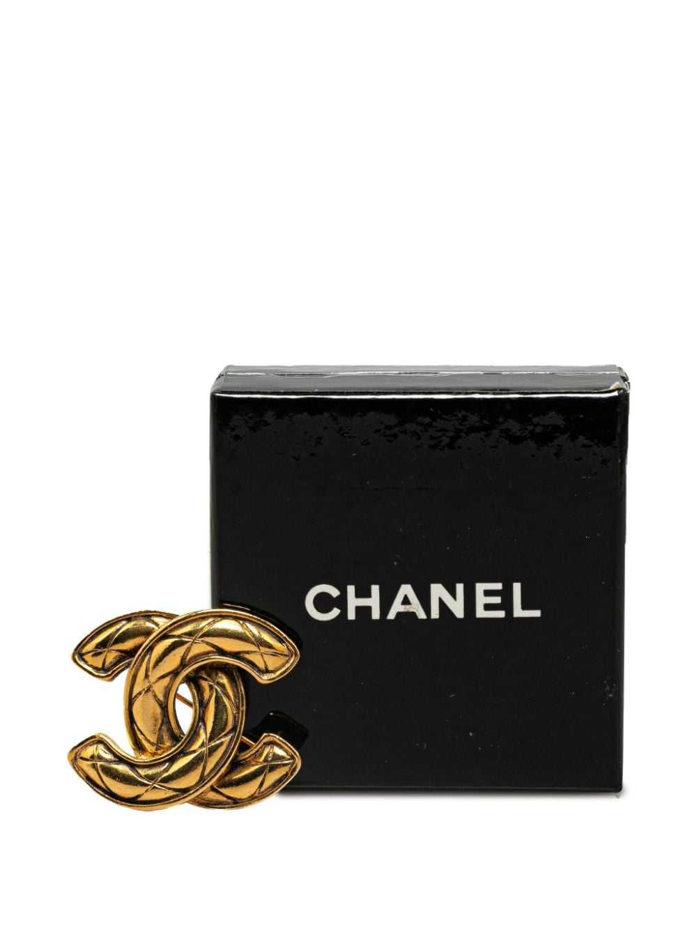 CHANEL Pre-Owned 1970-1980 Gold Plated CC Quilted… - image 5