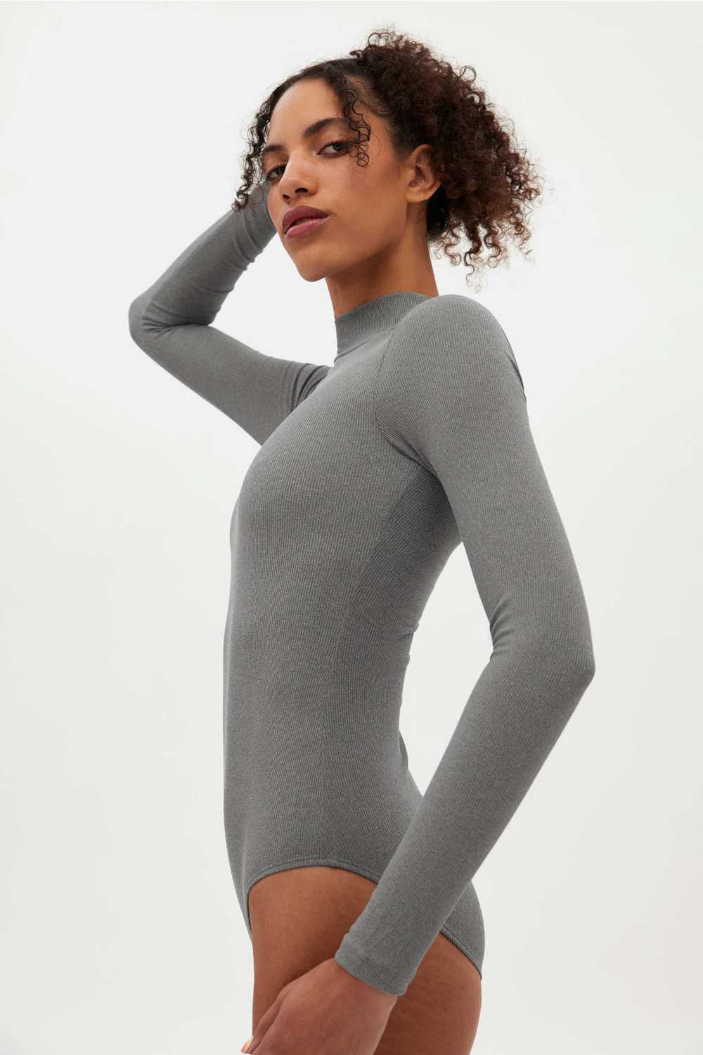 Girlfriend Collective Ash Vivien Mock Neck Bodysu… - image 2