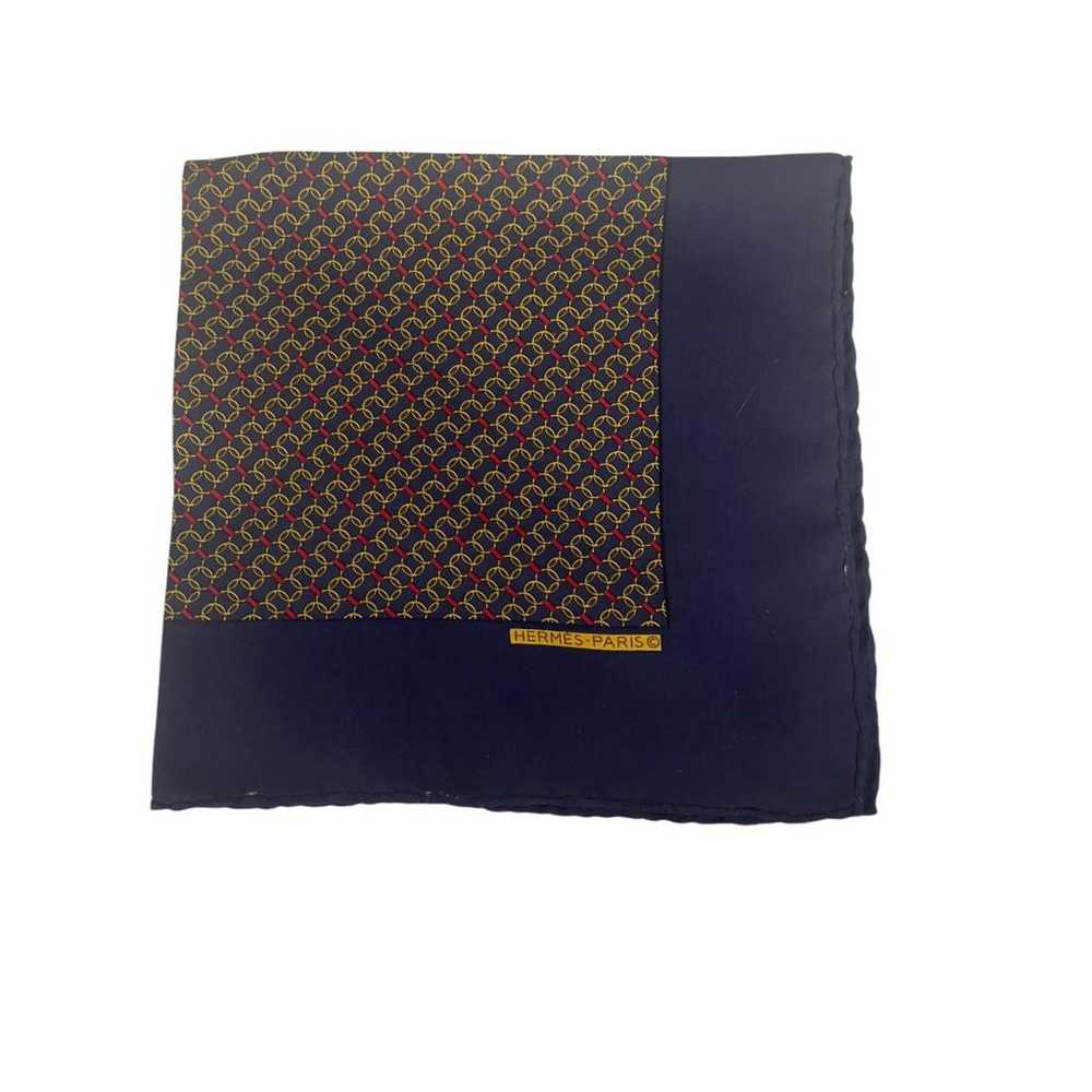 Hermès Pochette silk scarf & pocket square - image 4