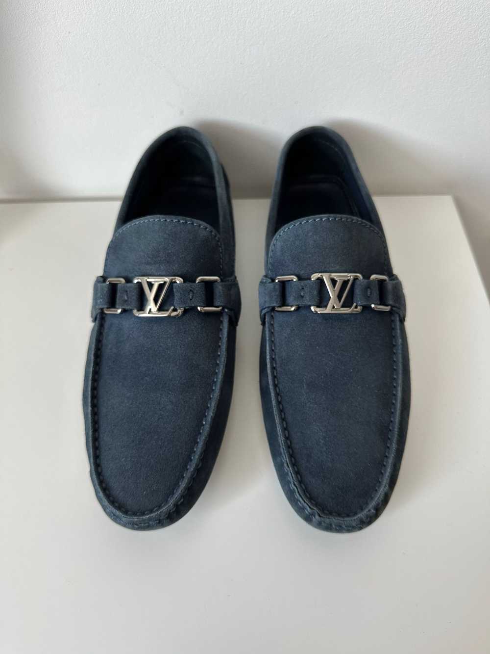 Louis Vuitton Louis Vuitton Hockenheim Navy Suede… - image 2