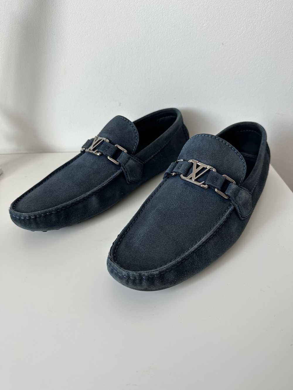 Louis Vuitton Louis Vuitton Hockenheim Navy Suede… - image 5