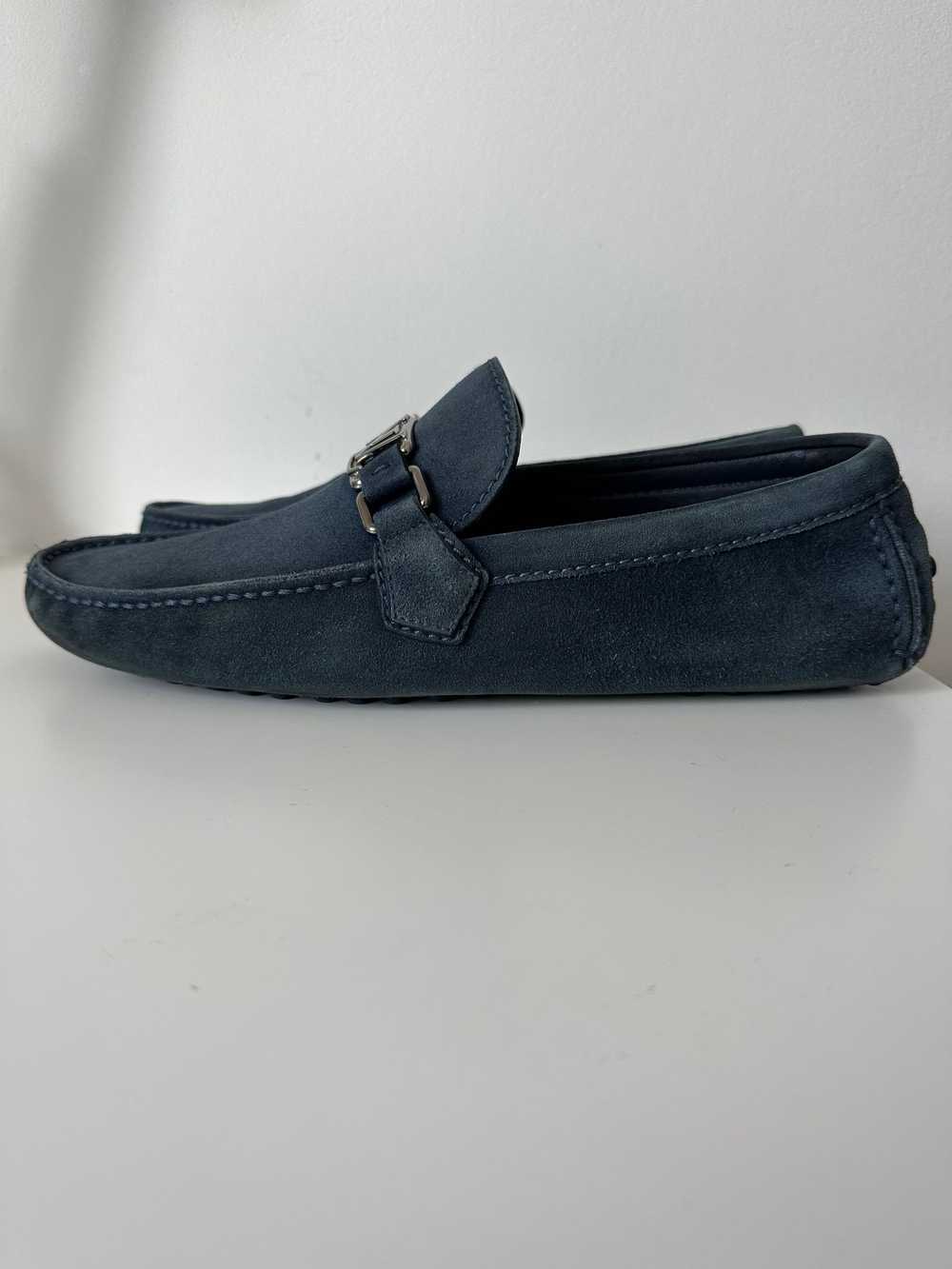 Louis Vuitton Louis Vuitton Hockenheim Navy Suede… - image 6