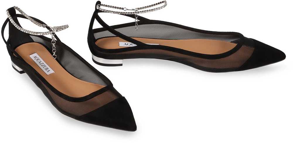 Aquazzura o1srvl11e1024 Flats in Black - image 2