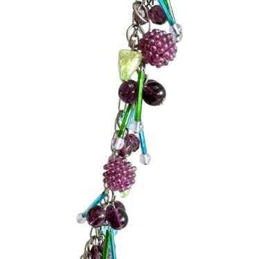 Glass Bead Fruit Necklace - image 1