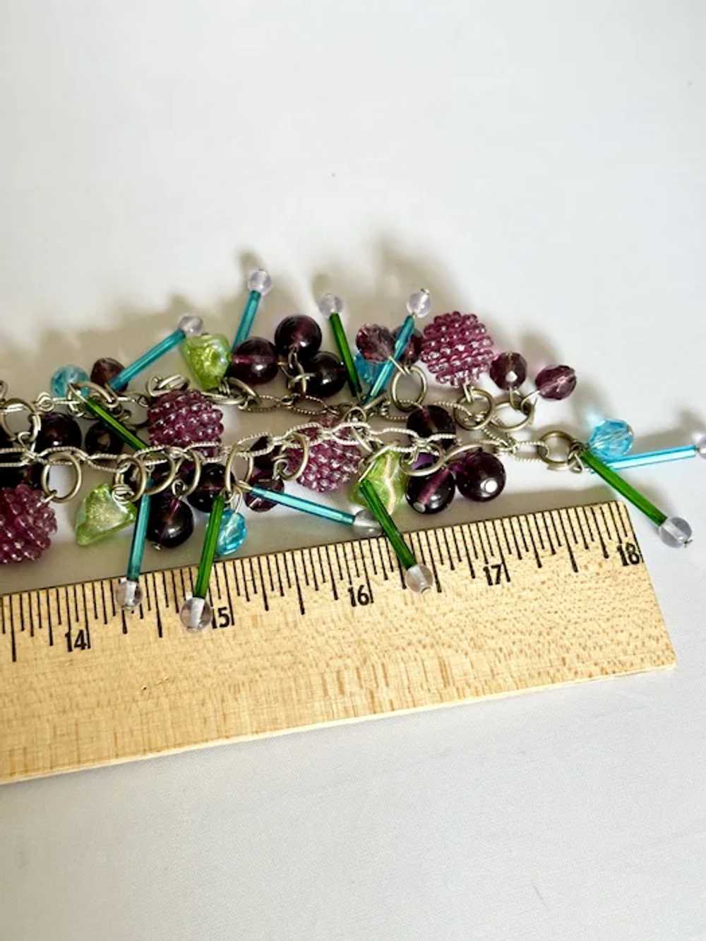 Glass Bead Fruit Necklace - image 6