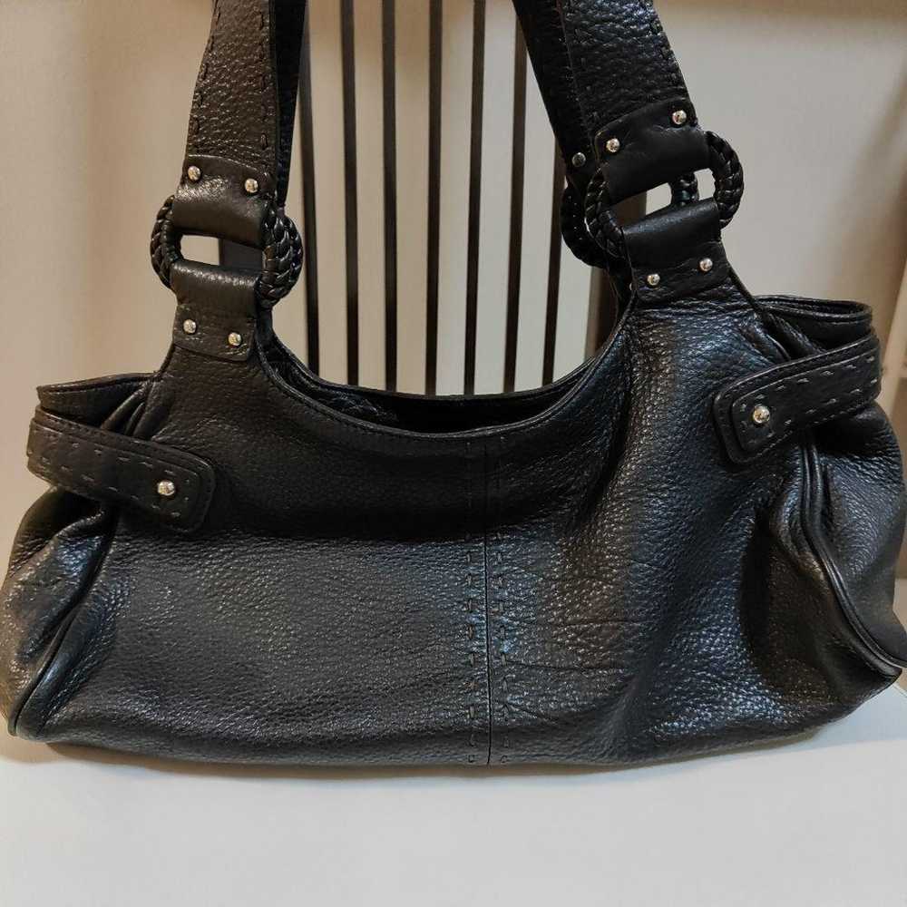 Cole Haan black leather shoulder bag. - image 7