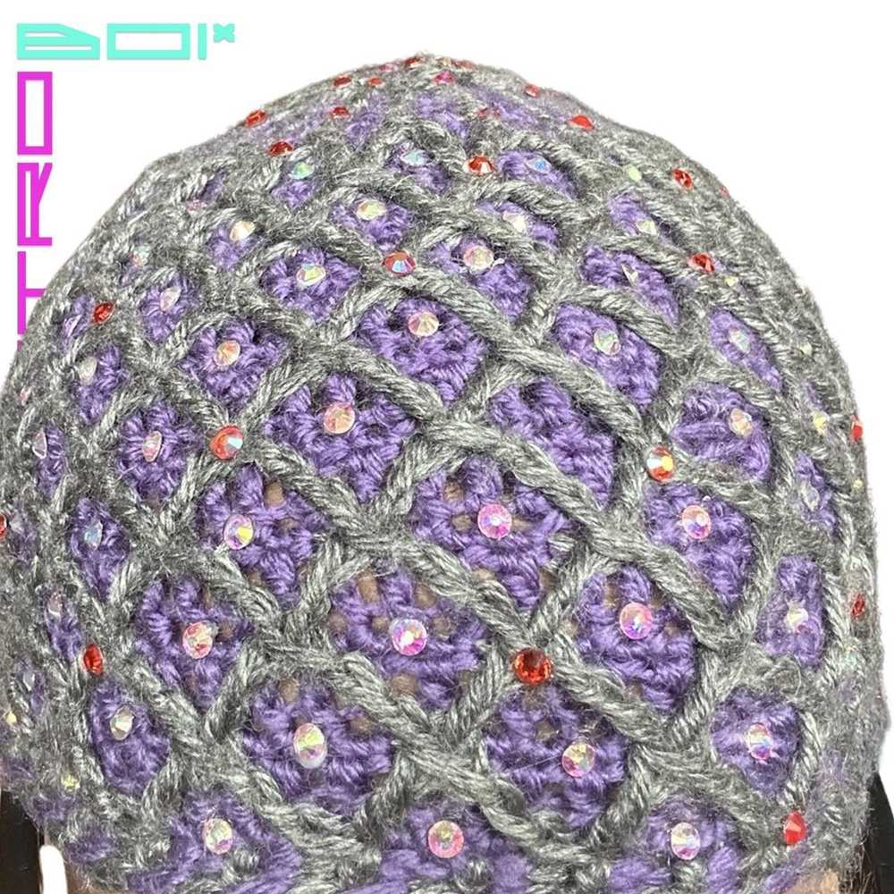 Custom × Hat × Other ASTROBOI PURPLE RHINESTONE D… - image 6