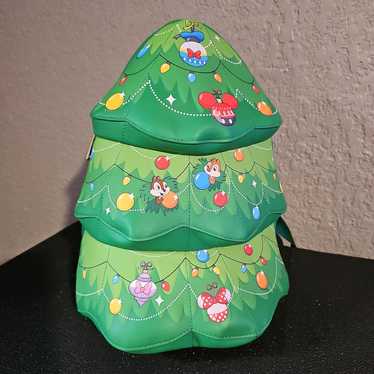 Disney x Loungefly Christmas tree backpack purse - image 1