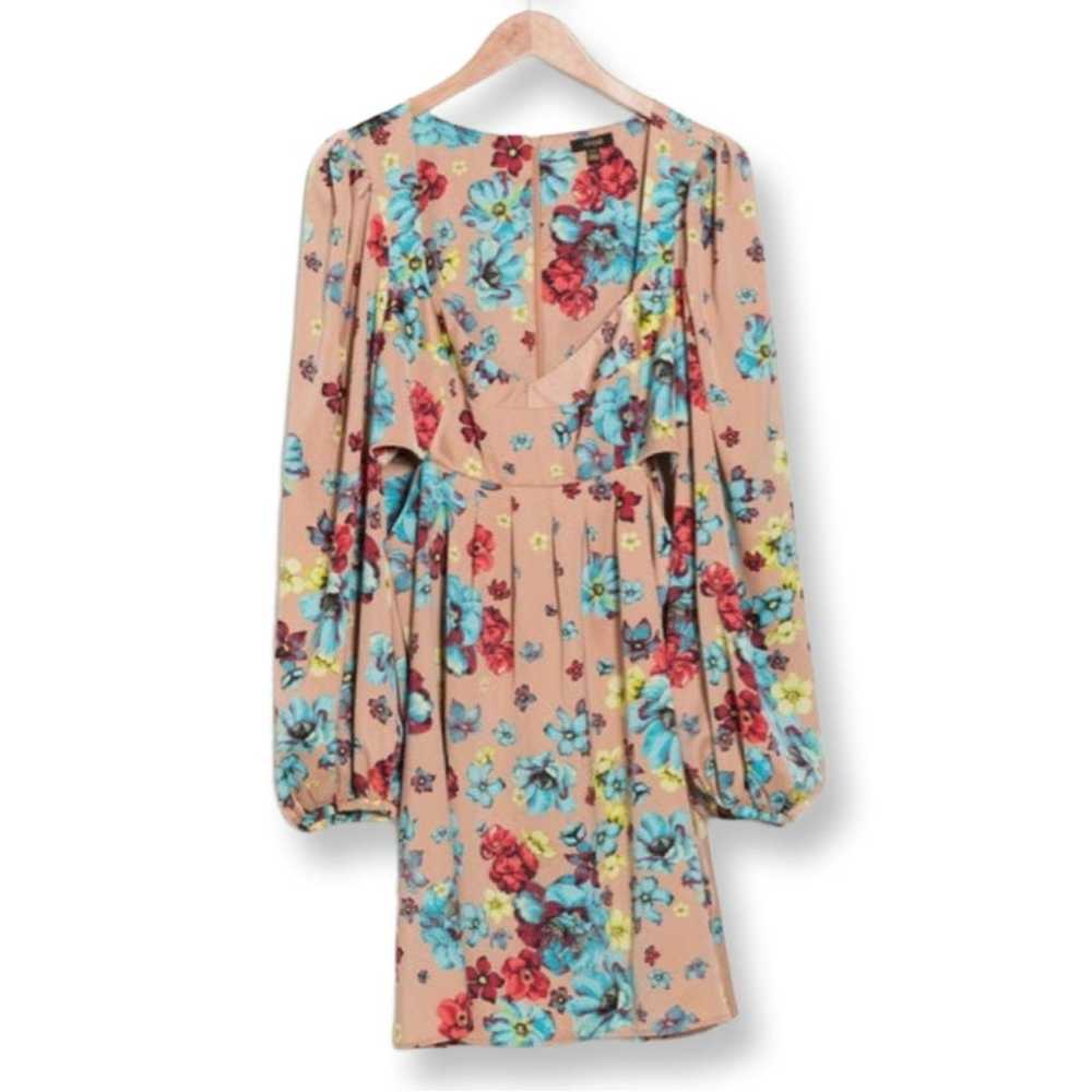 Brand AFRM Anita Floral Side Cutout Long Sleeve B… - image 2