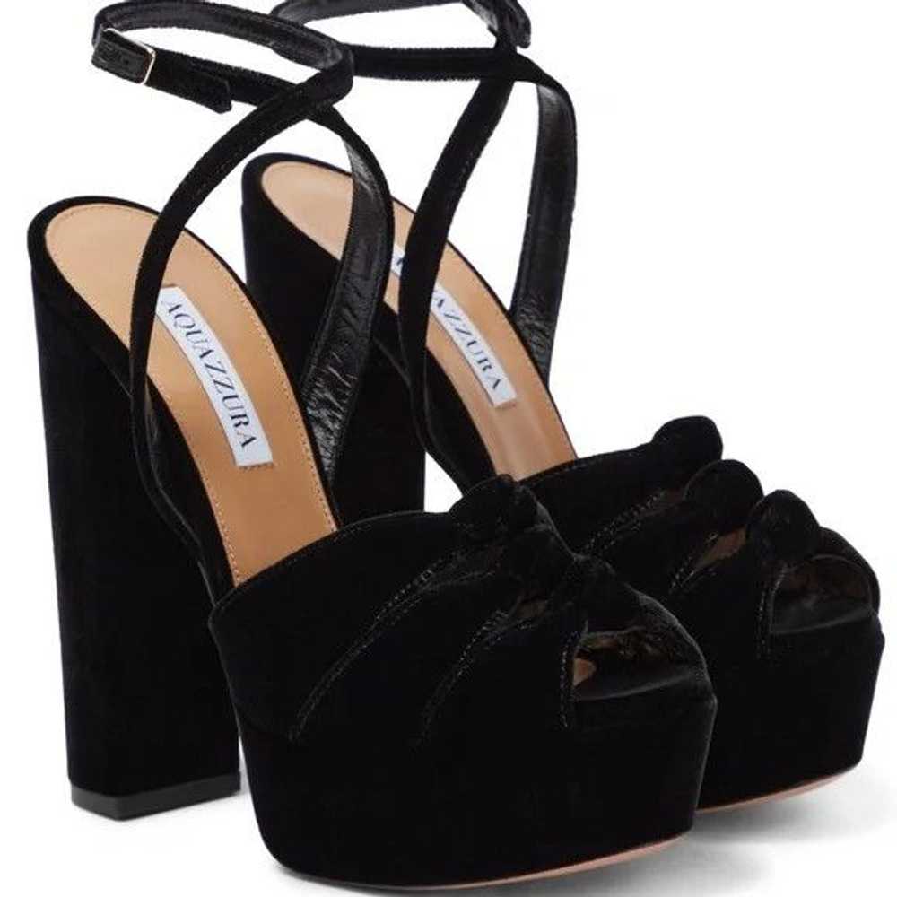 Aquazzura o1srvl11e1024 Platforms in Black - image 3