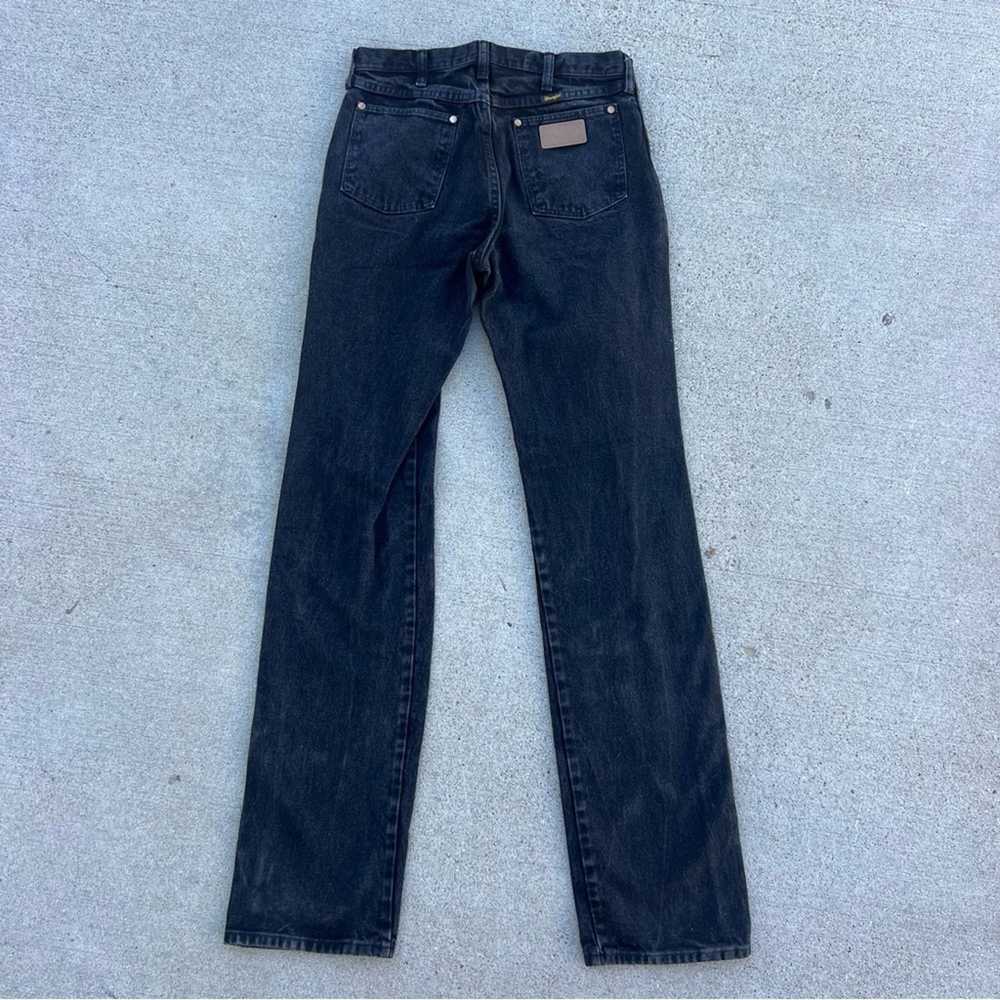 Wrangler Vintage 90s Wrangler Black Cowboy Cut Je… - image 3