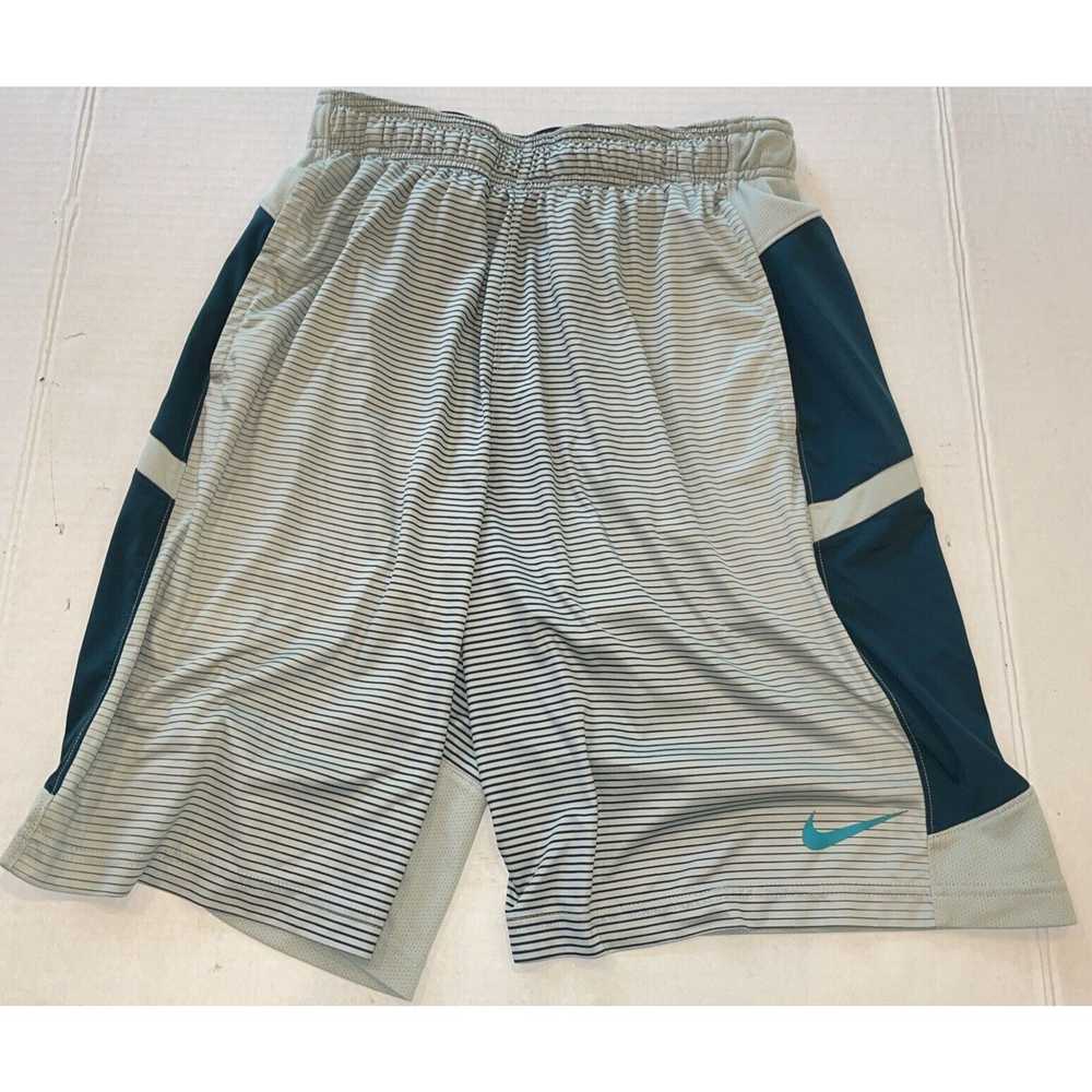 Nike Nike Youth Med Blue Green DriFit Basketball … - image 1