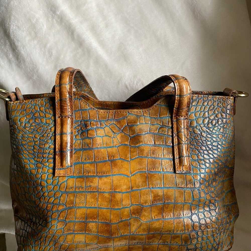 Valentina purse handbag Croco Pattern Leather - image 2