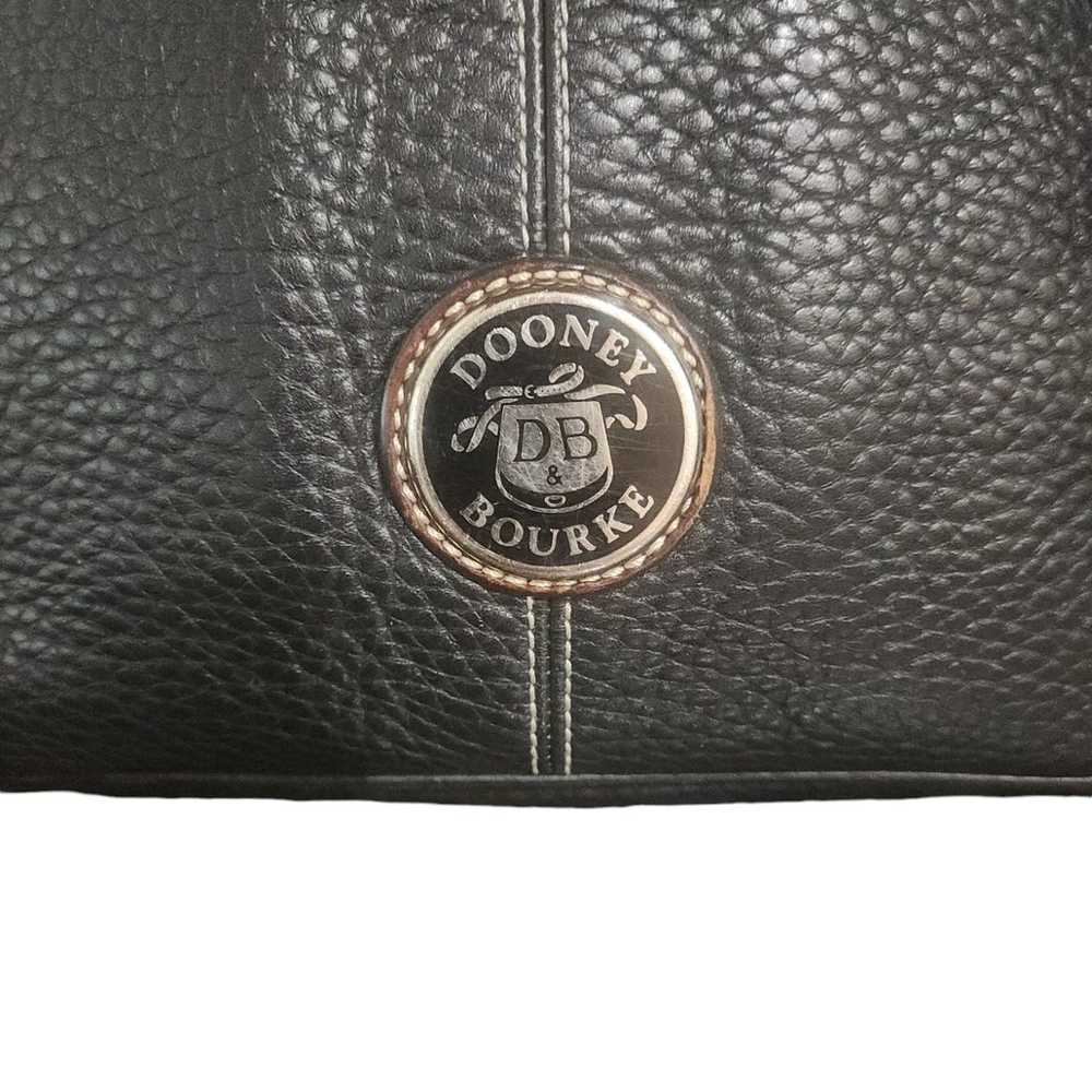 Vintage Dooney and Bourke Black Pebble Leather Ru… - image 2