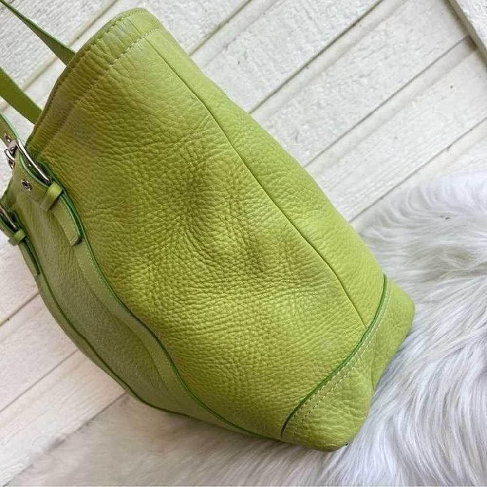 COACH Green Leather Vintage XL Tote Gallery Metro… - image 9