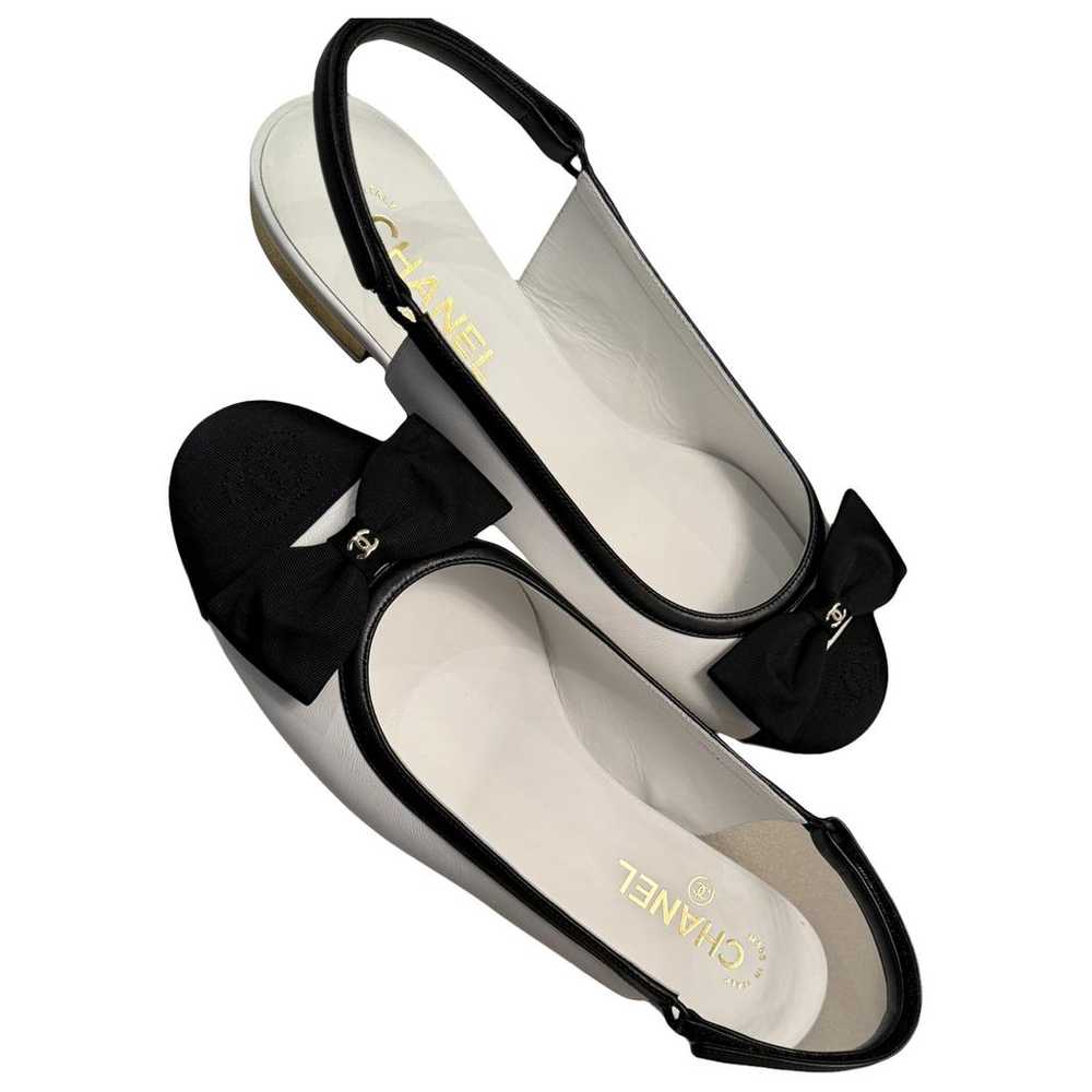 Chanel Slingback leather ballet flats - image 1