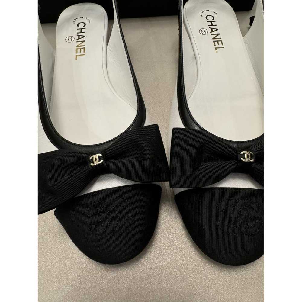 Chanel Slingback leather ballet flats - image 4