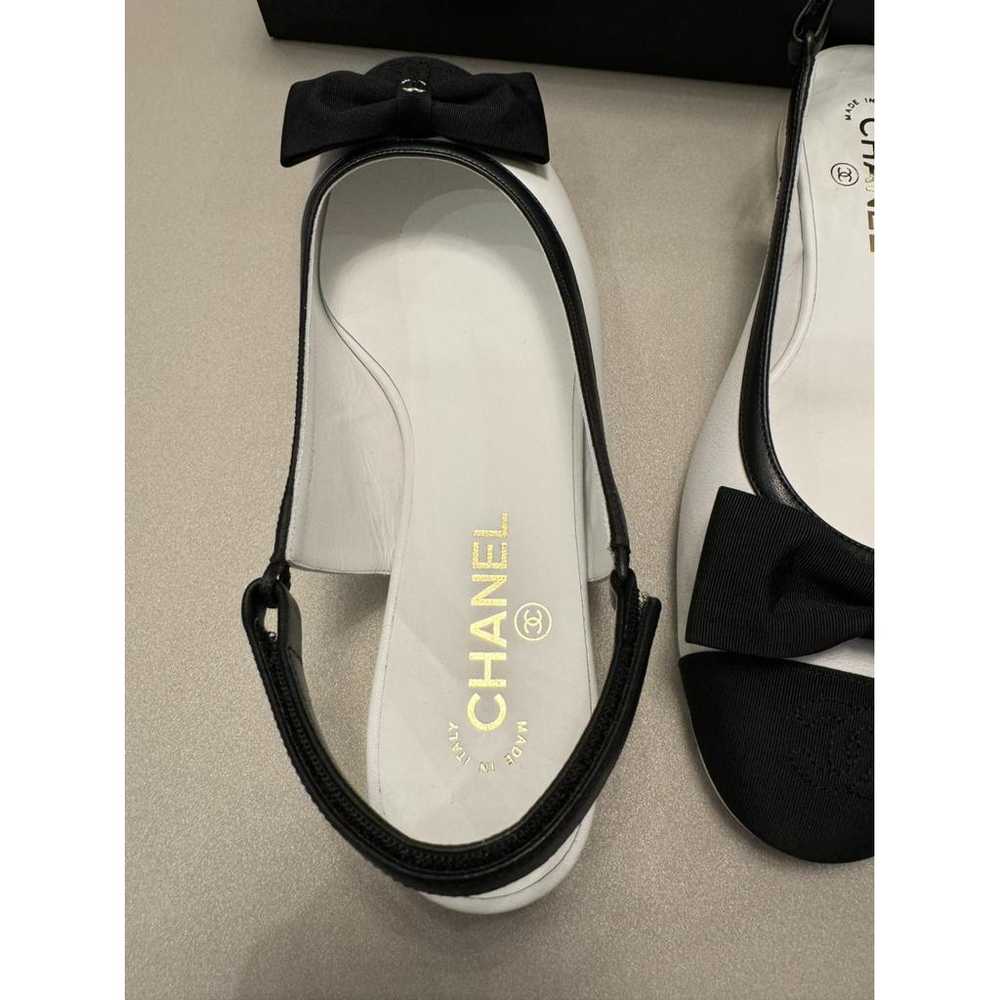 Chanel Slingback leather ballet flats - image 6