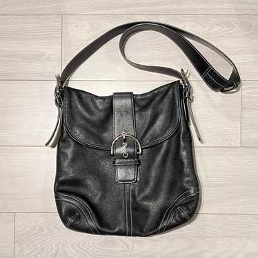 COACH leather shoulder bag.